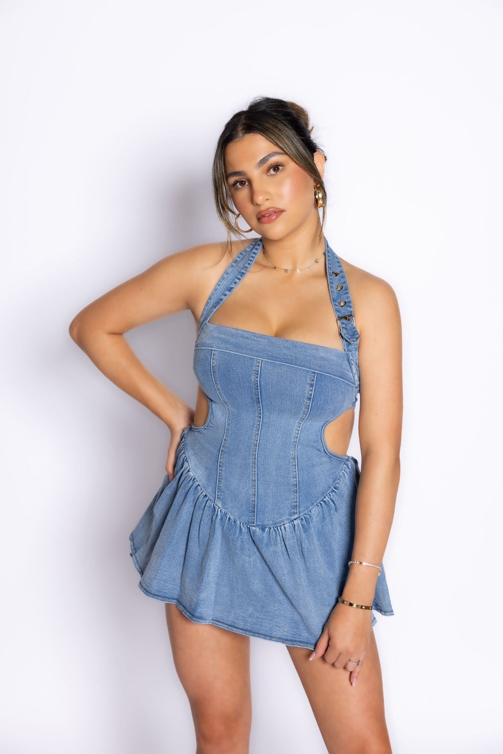 Mary denim dress