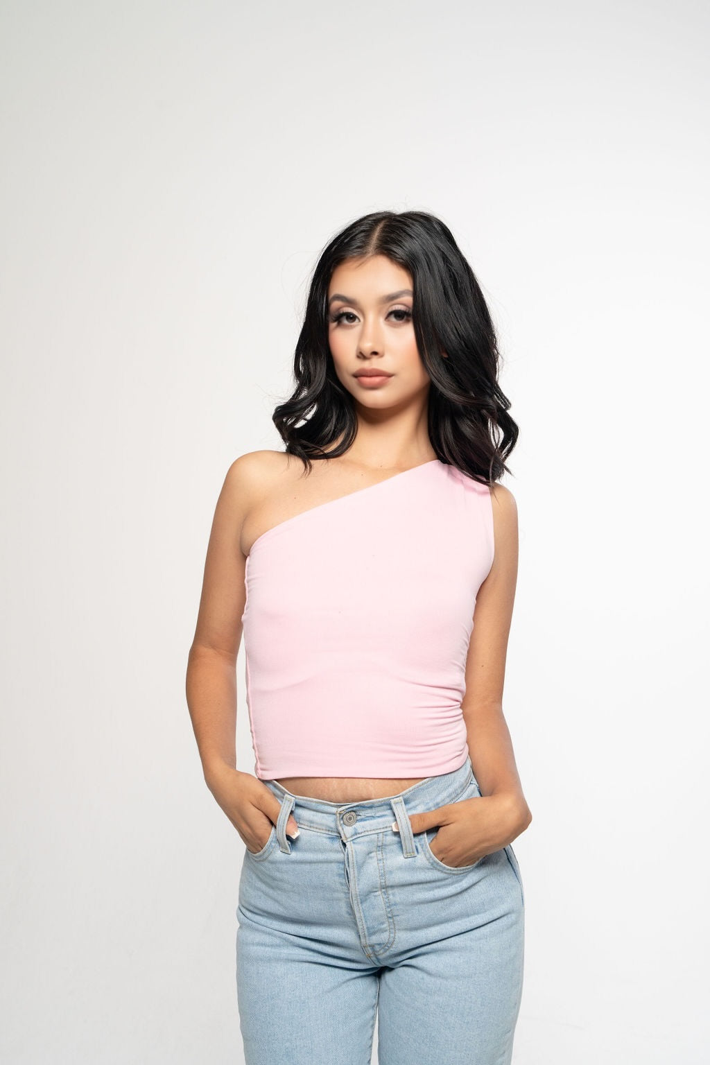 The essential one shoulder top